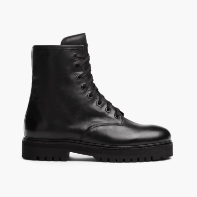 Black Thursday Boots Combat Women's Lace-Up Boots | MY01628CH