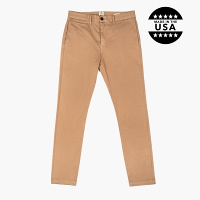 Brown Thursday Boots Axe Slim Fit Chinos Men's Shirts & Pants | MY92036AG