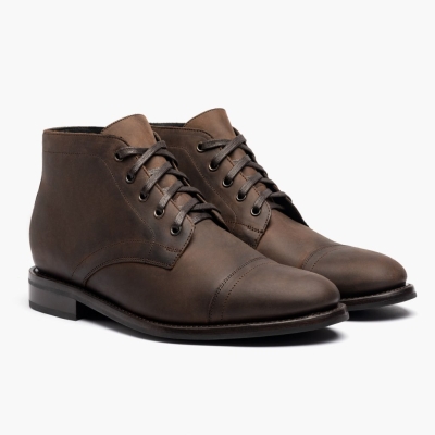 Brown Thursday Boots Cadet Men's Lace-Up Boots | MY08942YN