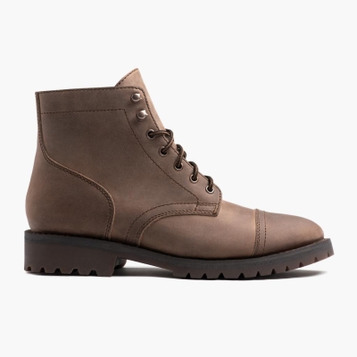 Brown Thursday Boots Captain Men's Lace-Up Boots | MY06792ZS