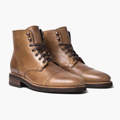 Brown Thursday Boots Captain Men's Lace-Up Boots | MY12790RG