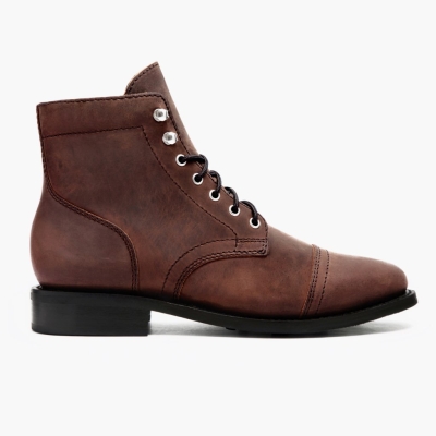 Brown Thursday Boots Captain Women's Lace-Up Boots | MY53682OH