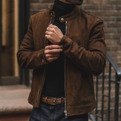 Brown Thursday Boots Racer Men's Jackets | MY50182IG