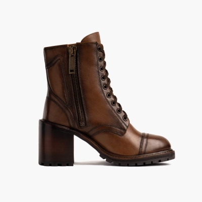 Brown Thursday Boots Rebel Women's High Heel Boots | MY92458TH