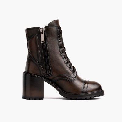 Brown Thursday Boots Rebel Women's Lace-Up Boots | MY79201CE