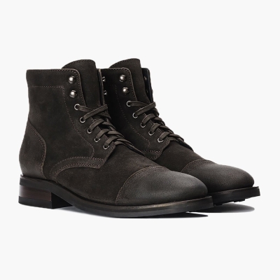 Olive Thursday Boots Captain Men's Lace-Up Boots | MY25680DN